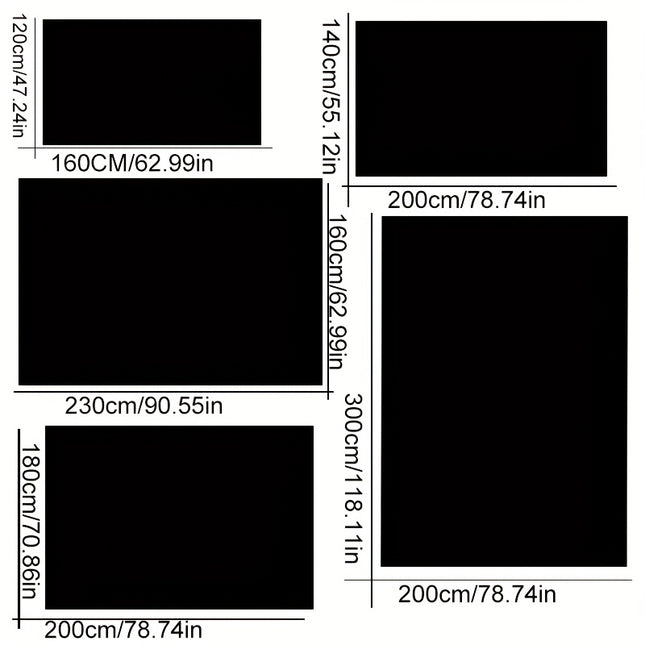 1pc Plush Area Mat - Ultra Soft Non-Slip Mat in Blue/Gray/White/Black/, Machine