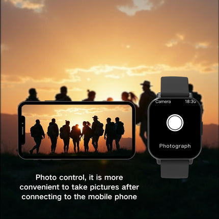 Wireless Call/SMS, Multi-Sport Modes, Remote Camera Control, Fitness Tracker, Compatible