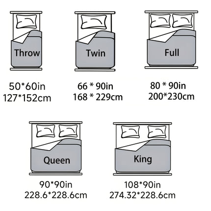 1pc Extra Thick Plaid Blanket - Brown/Beige/White/Black Checkered Bedspread