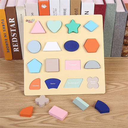 Three-dimensional puzzle wooden 3d shape puzzle