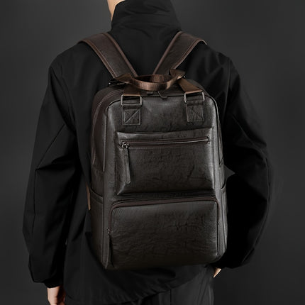 Unisex Casual Backpack - Large Capacity, Lightweight, Adjustable Straps, Zip Closure,