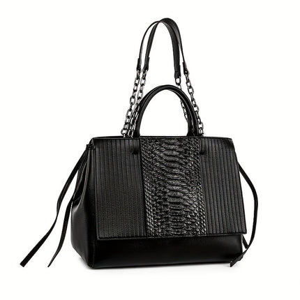 Large Capacity Western-style Women's Bag, Light Luxury, One Shoulder Portable Tote Bag