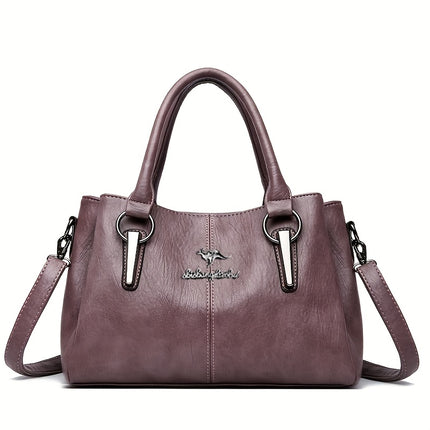 Elegant Black Handbag for Wo Large Capacity Shoulder & Crossbody Handbag
