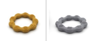 Full Three-dimensional Baby Silicone Teether Baby Molars Holding Round Teether