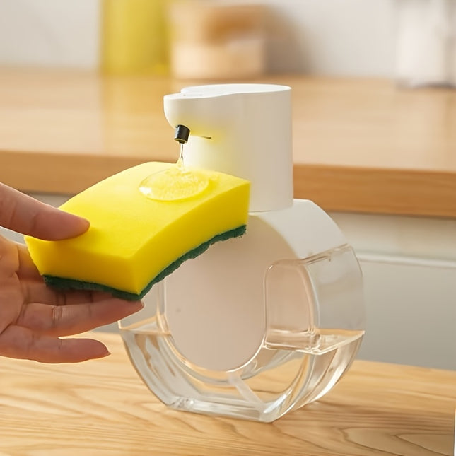 1 Wall-Mounted Automatic Soap Plastic, Charging, Built-in Lithium Battery, Foam Soap Dispenser