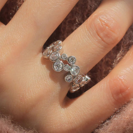 Geometric Circular Ring For Women With A Designer Aesthetic