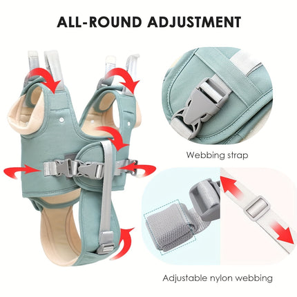 A One-Piece Walking Harness with a Handheld Walking Aid Strap, Adjustable Safety Harness
