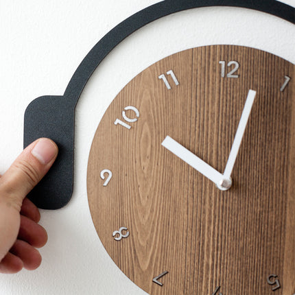 Quartz Clock Silent Wooden Wall Clock Children