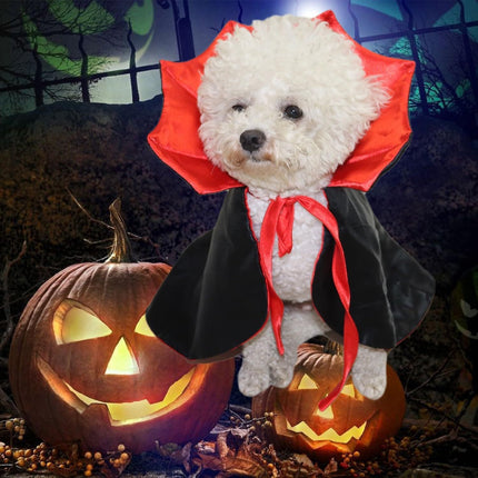 Cute Halloween Pet Costumes Cosplay Vampire Cloak For Small Dog