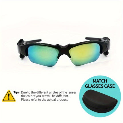 Wireless Smart Glasses, Cell Phone Sun Glasses, Smart Wireless Headphones 5.0