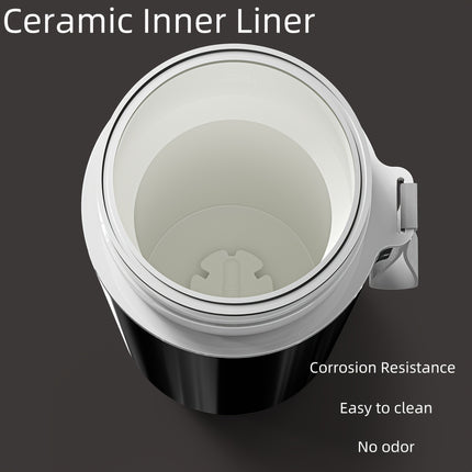 12 V Portable Electric Kettle - 14.2 oz Hot Water Insulated Car Cup, Magnetic Induction Stirring, Compact Travel Design,
