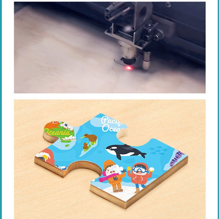 World Map Wooden Puzzle