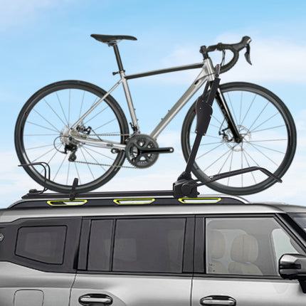 Heavy-Duty Bike Rack with Anti-Theft Locks - Adjustable Bike Carrier, Foldable Roof Mount Bike Rack