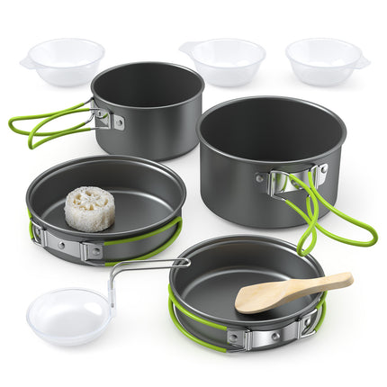 1 Set Aluminum Portable Camping Cookware