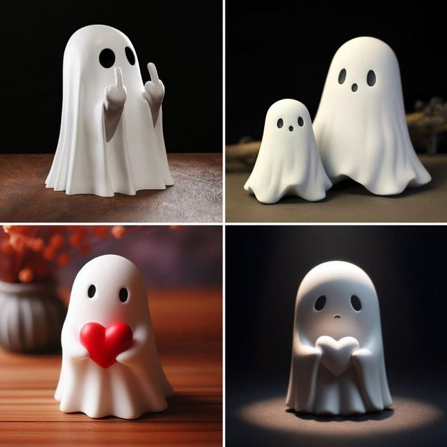 Multi-Functional Ghost Statues Cute Ghosts Small Horror Ghosts Halloween