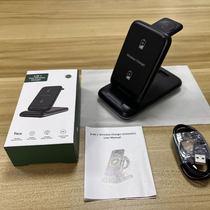 3-in-1 Wireless Charger Foldable Removable Charger
