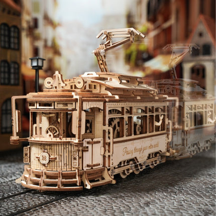 Diy Handmade Gift Tram Assembly Toy For Children Model