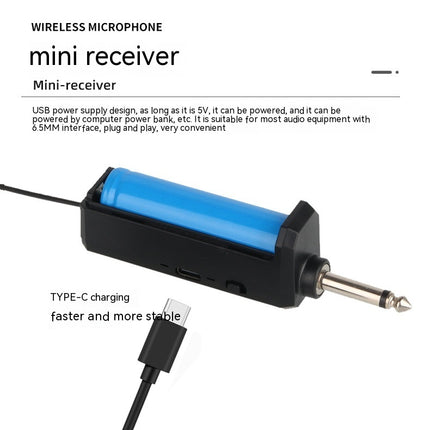 Household Wireless One-drag Two Moving Coil Microphone