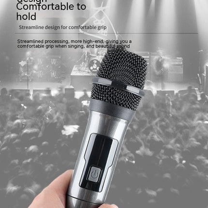 Household Wireless One-drag Two Moving Coil Microphone