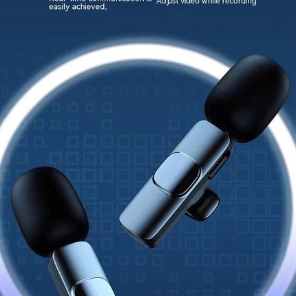 Microphone K8K9 Neckline Clip Live Radio Intelligent Noise Reduction