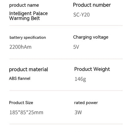 Heating Massage Stomach Heating Belt Vibration Hot Compress