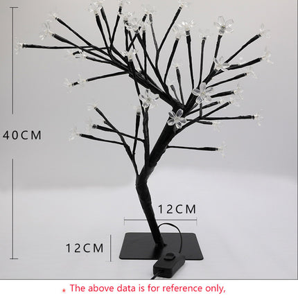 Romantic peach tree decoration lights