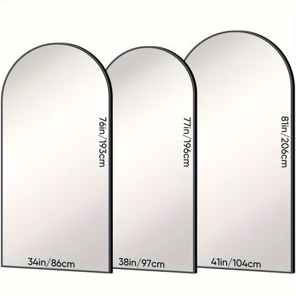 Floor Mirror Freestanding, Full Body Mirror Floor Standing Mirror With Stand For Bedroom,