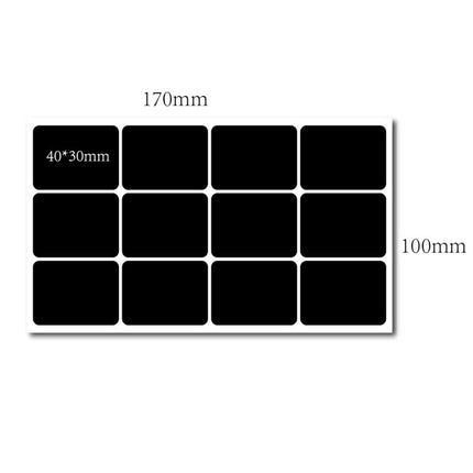 48pcs Jar Stickers Kitchen Label Stickers Blackboard Spice Labels Sticker Kitchen Storage Organizer Bottles Label Chalkboard Tag