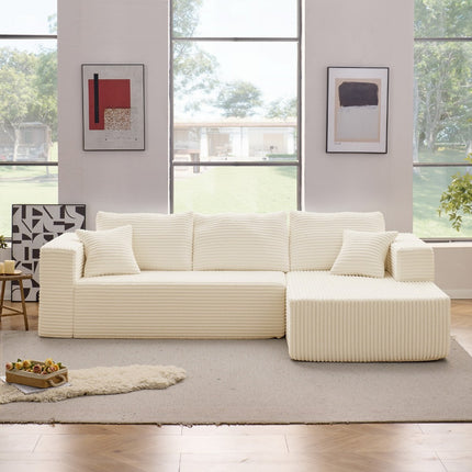 Sofa Cloud Sectional Couch, Comfy L Shaped Black Couches For Living Room, Oversized Sofa Sleeper