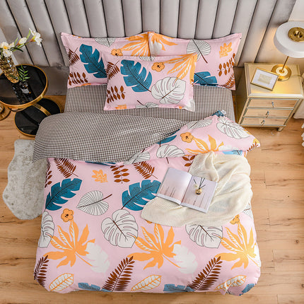 New Three Piece Thickened Cotton Sheet Quilt Cover