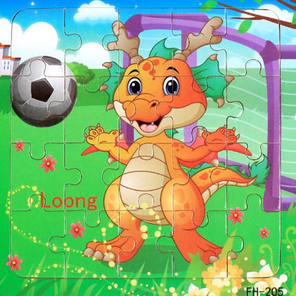 Wooden jigsaw puzzle toy
