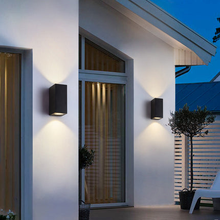 Outdoor Simple Wall Lamp LED Double-head Courtyard Light