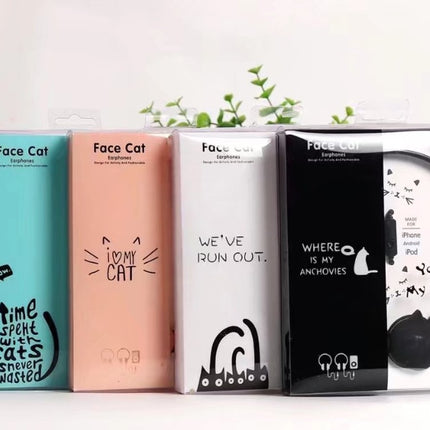 Kitten, ear, wearing headphones