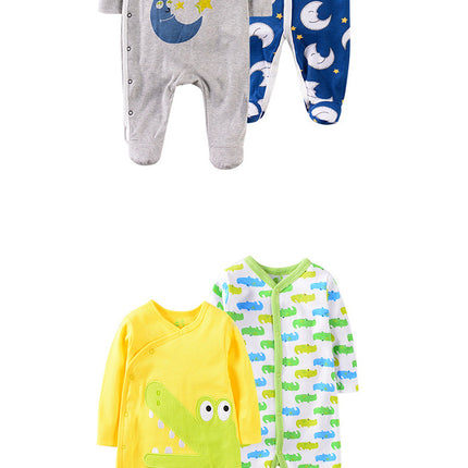 1 Year Old Baby Suit Cartoon Embroidered Cotton Newborn