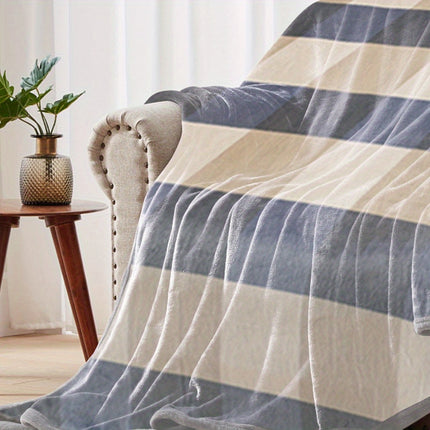 1pc Ultra-Soft Milk Fleece Blanket - All-Season Luxury Bedspread, Throw, or Car Blanket