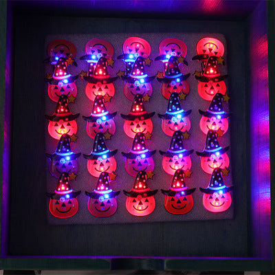 Halloween props gift glowing ring pumpkin lantern