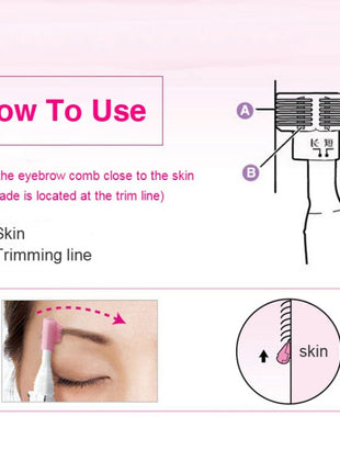 Electric eyebrow shaping tool Lady's eyebrow shaving machine