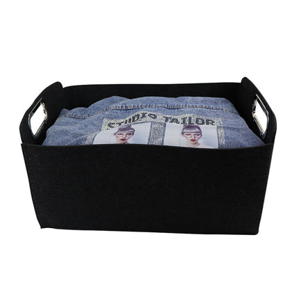 Nordic Felt Storage Basket Sundries Storage Basket Toy Basket Portable Laundry Storage Box