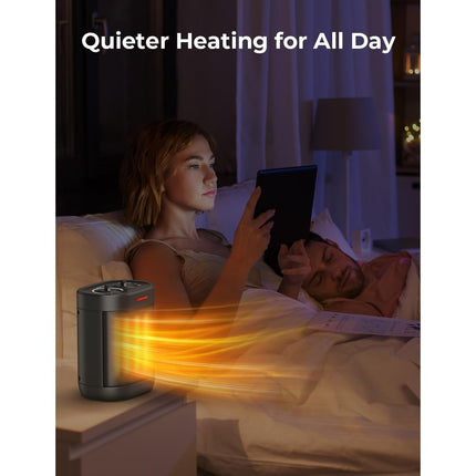 Small Space Heaters with Overheating & Tip-Over Protection,