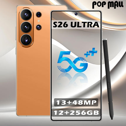 S25 Upgraded Version S26 Ultra 5G Stylish Unlocked Phone (Android, Dual Sim) | Built-In Stylus,