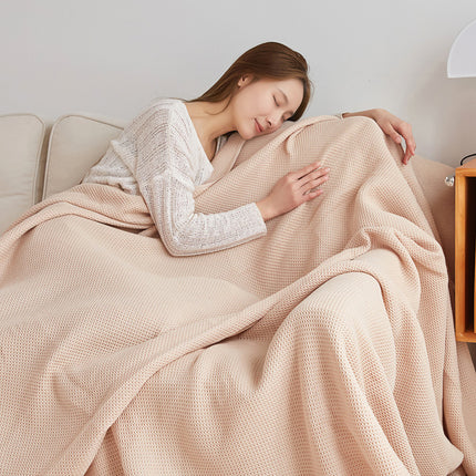 Cotton Honeycomb Towel Quilt Single Double Nap Blanket