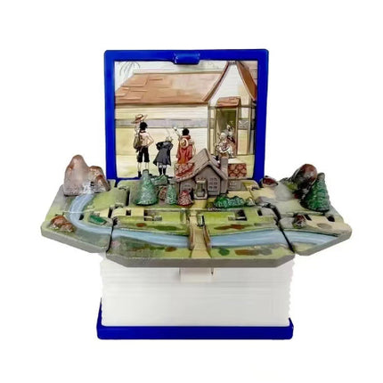 3D Dinosaur Pop-up Book Keychain Children Creative Decompression Toy
