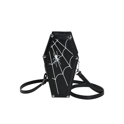 Halloween Coffin-shape Shoulder Bag Gothic