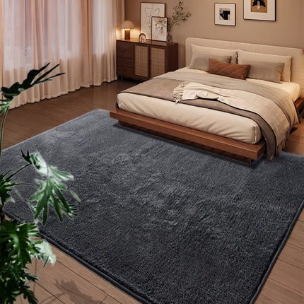 Japanese Style Solid Color Minimalist | Upgraded Ultra-Soft Plush Carpet | Beige, Dark Gray, Light Gray