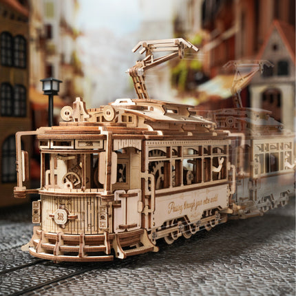 Diy Handmade Gift Tram Assembly Toy For Children Model