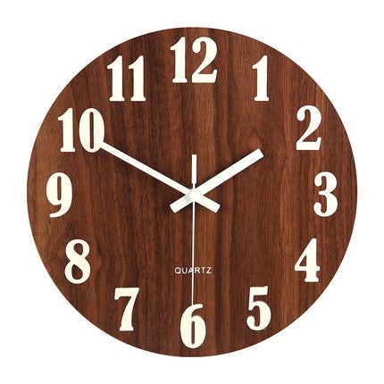 Silent luminous wall clock