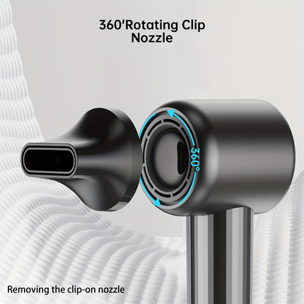 EU Plug Fast Drying Hair Dryer, Negative Ionic Fast Dry Low Noise Blow Dryer, with LED Digital Display Screen,
