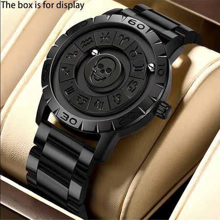 1pc Men's Modern Analog Quartz Watch with Analog Display, Round & Quartz Movement