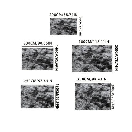 1pc Luxury Soft Faux Fur Area Mat - Ultra Soft, Modern Deep Grey Shaggy Indoor Mat, Polyester,