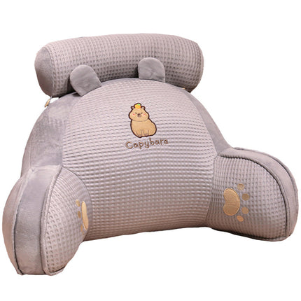 New Waffle Ice Silk Lumbar Support Pillow Cool Feeling Bed Head Back